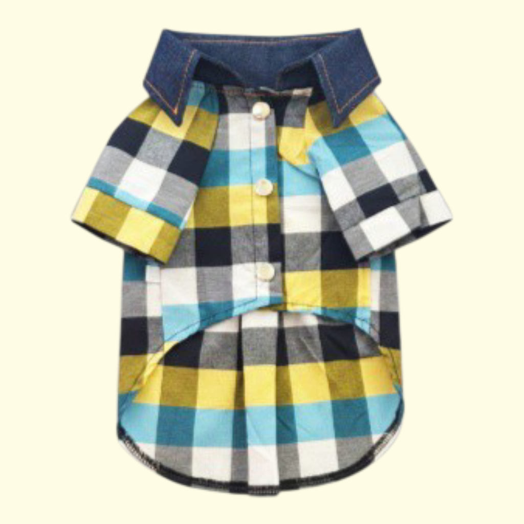 Camisa de Tela Jeans para mascotas