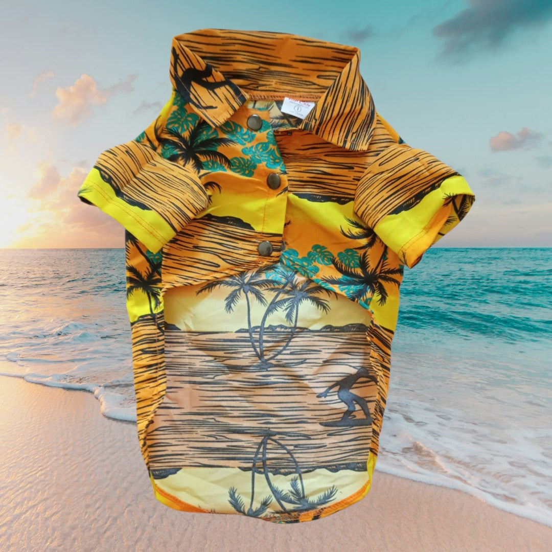 Camisa Playera Hawaiana para mascotas