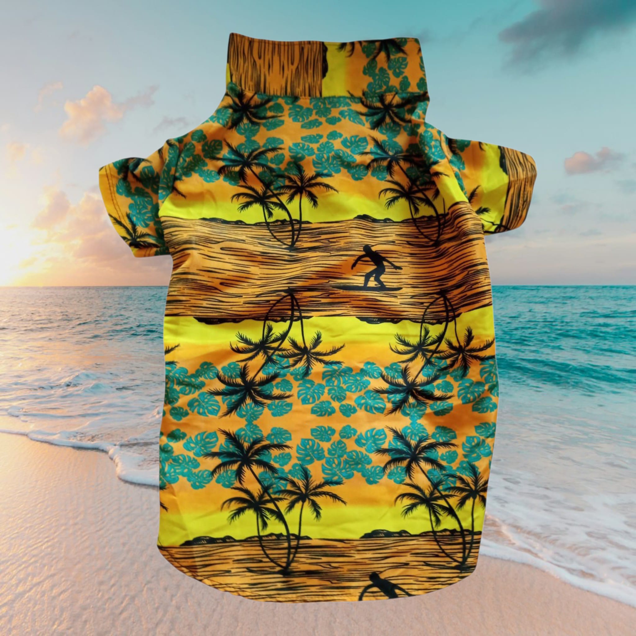 Camisa Playera Hawaiana para mascotas
