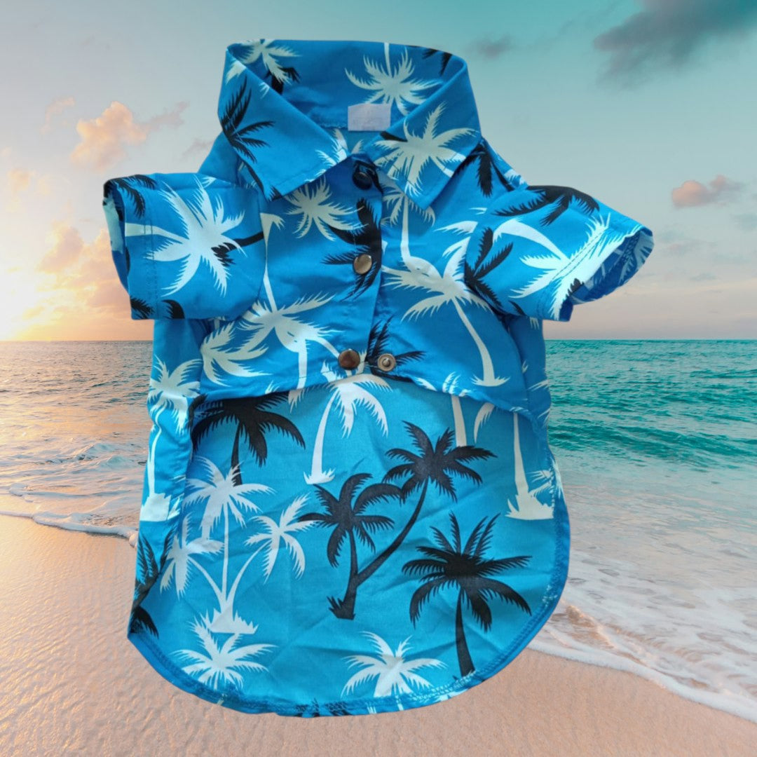 Camisa Playera Hawaiana para mascotas