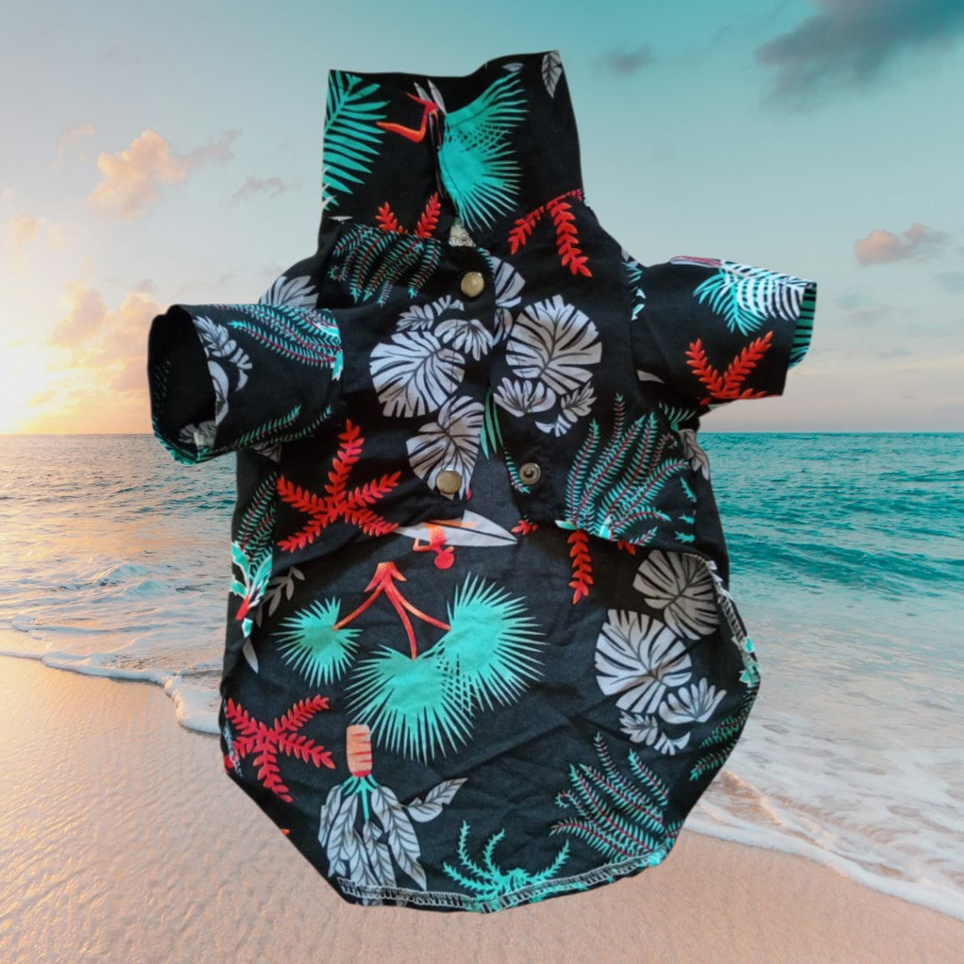 Camisa Playera Hawaiana para mascotas