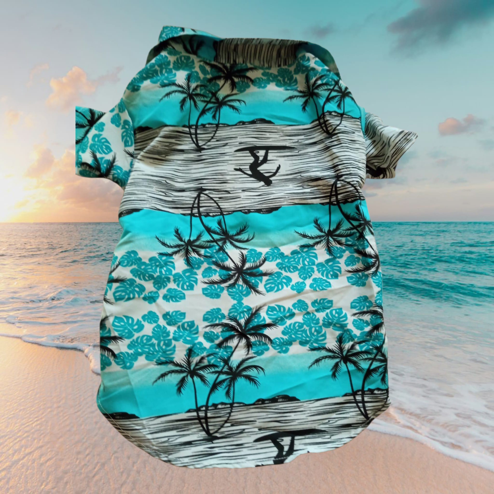 Camisa Playera Hawaiana para mascotas