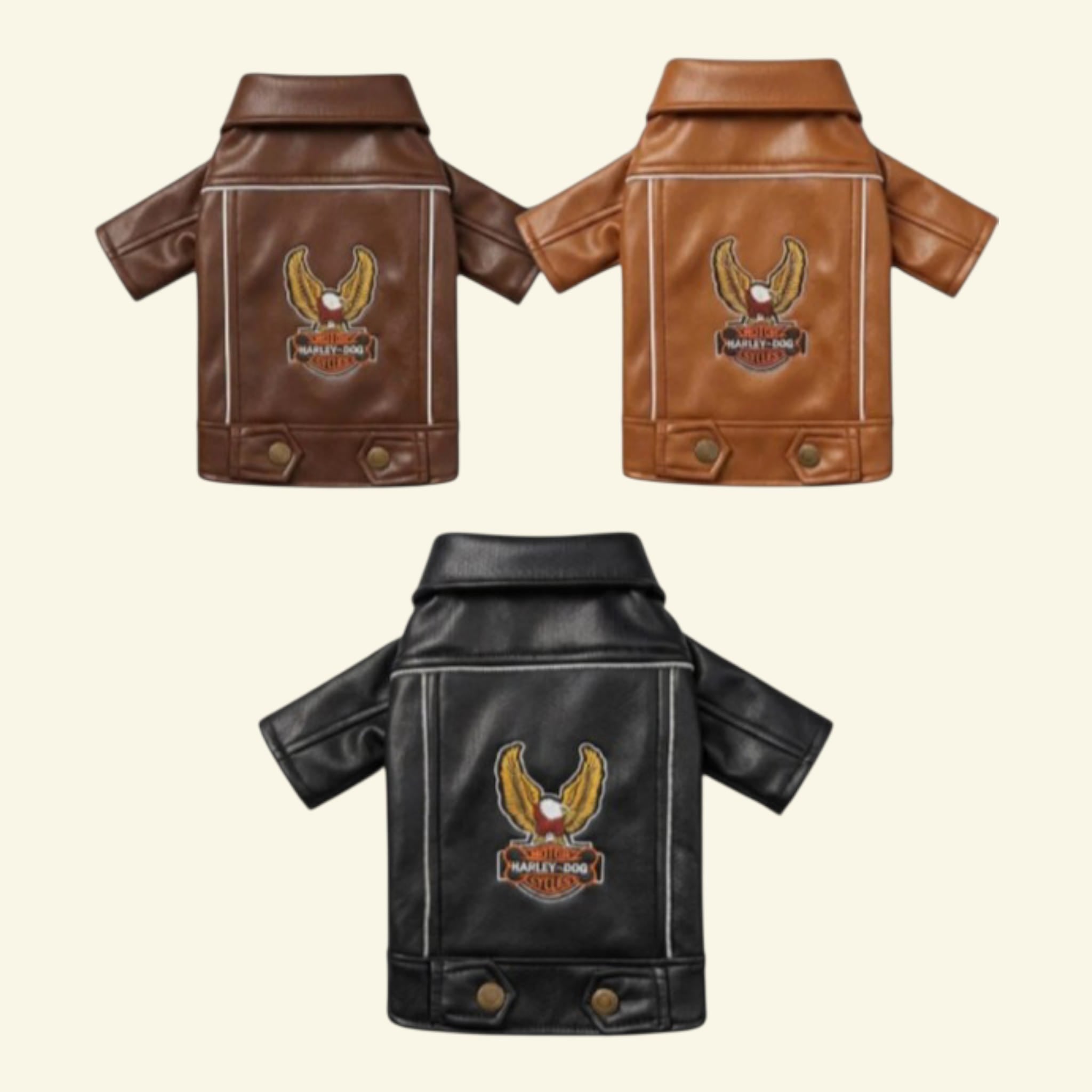 Casaca de cuerina Harley Dog