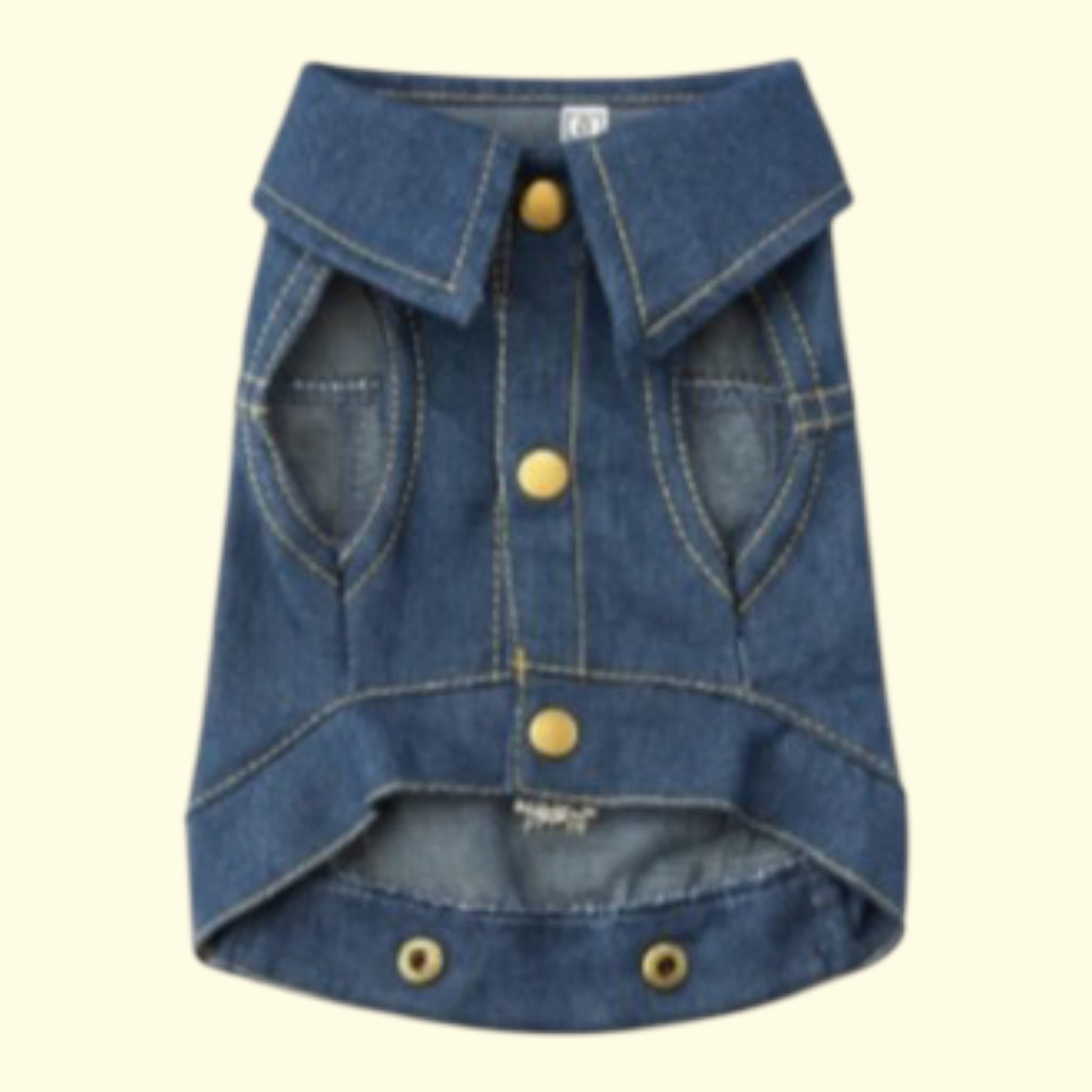 Chaleco Jean Rockstar para mascotas
