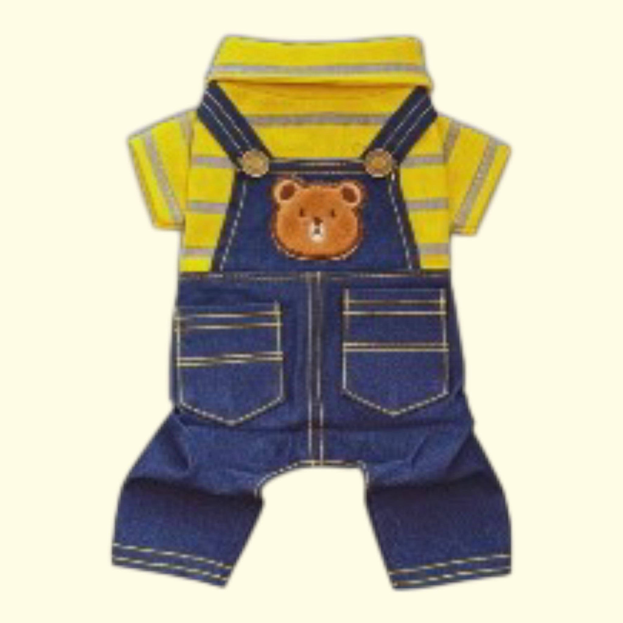 Mono (Overol) Jeans con polo piqué