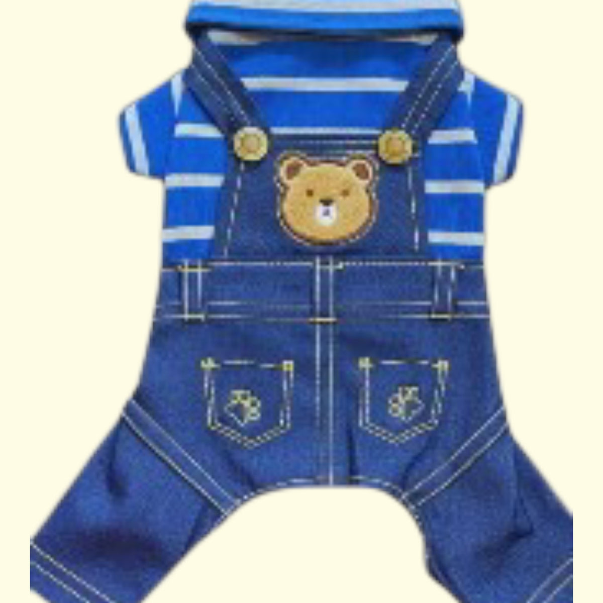Mono (Overol) Jeans con polo piqué