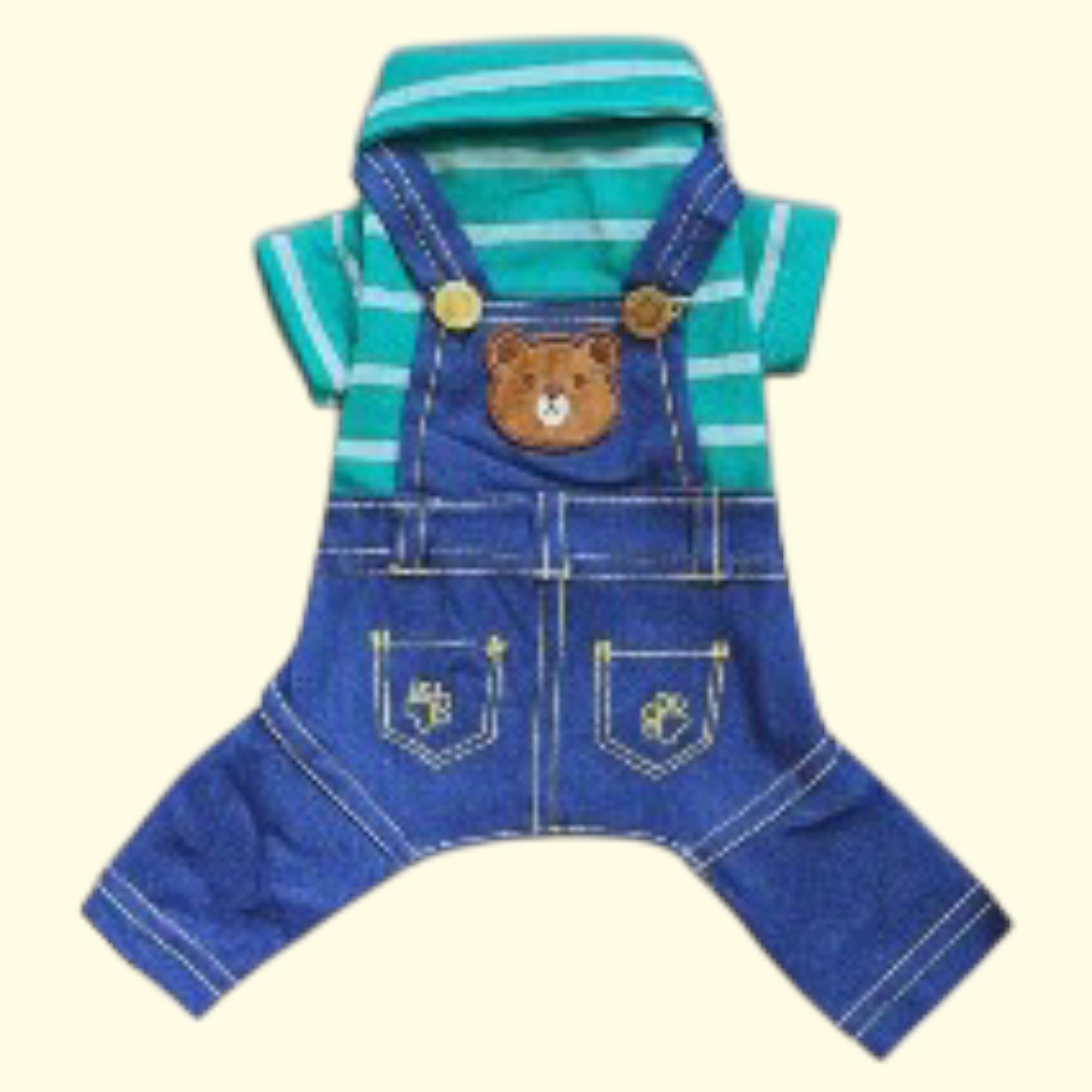 Mono (Overol) Jeans con polo piqué