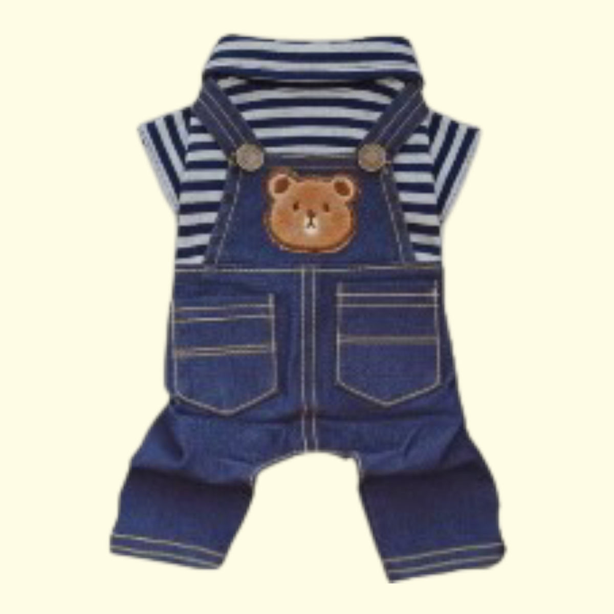 Mono (Overol) Jeans con polo piqué