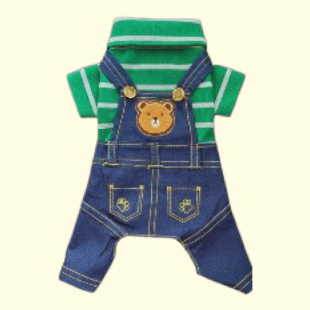 Mono (Overol) Jeans con polo piqué