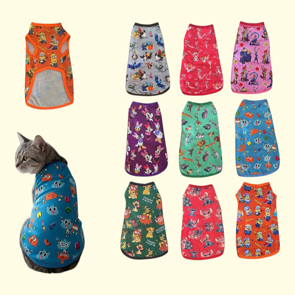 Polo estampado de algodón