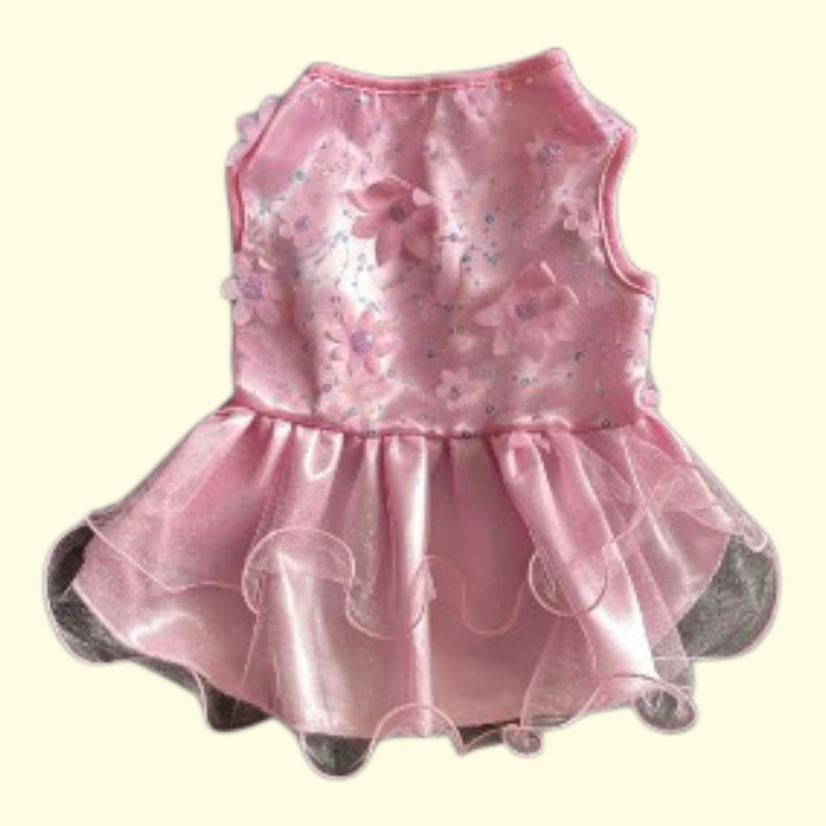 Vestido fiesta flores para mascotas