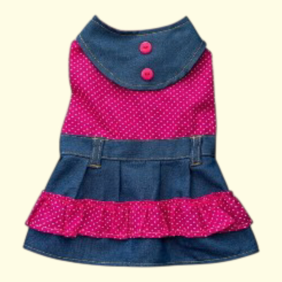 Vestido Jeans con tela