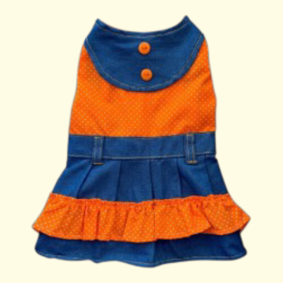 Vestido Jeans con tela
