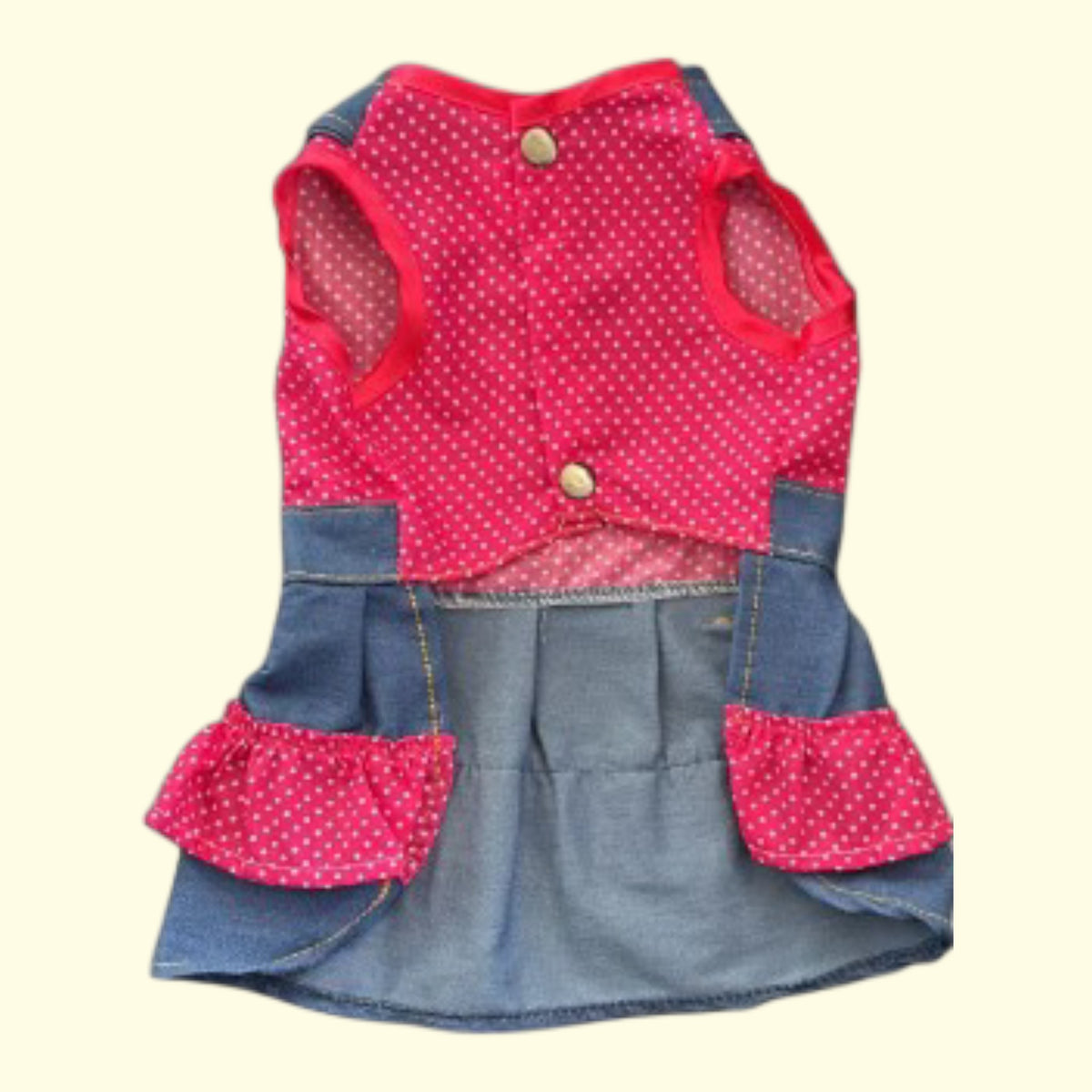 Vestido Jeans con tela