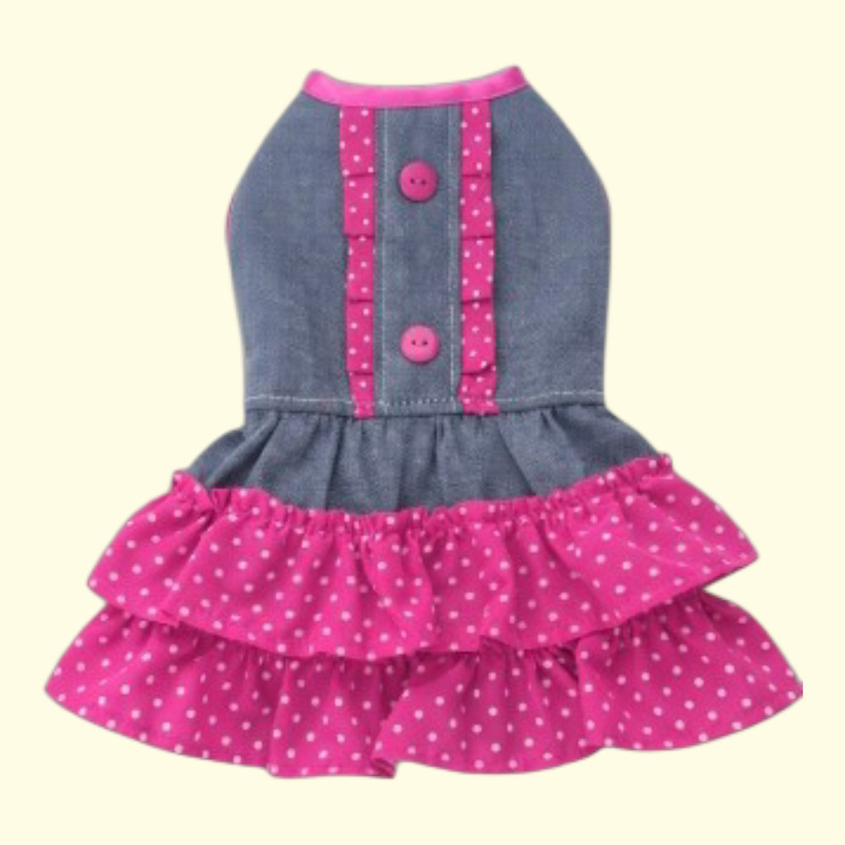 Vestido Jeans Doble Blonda para mascotas