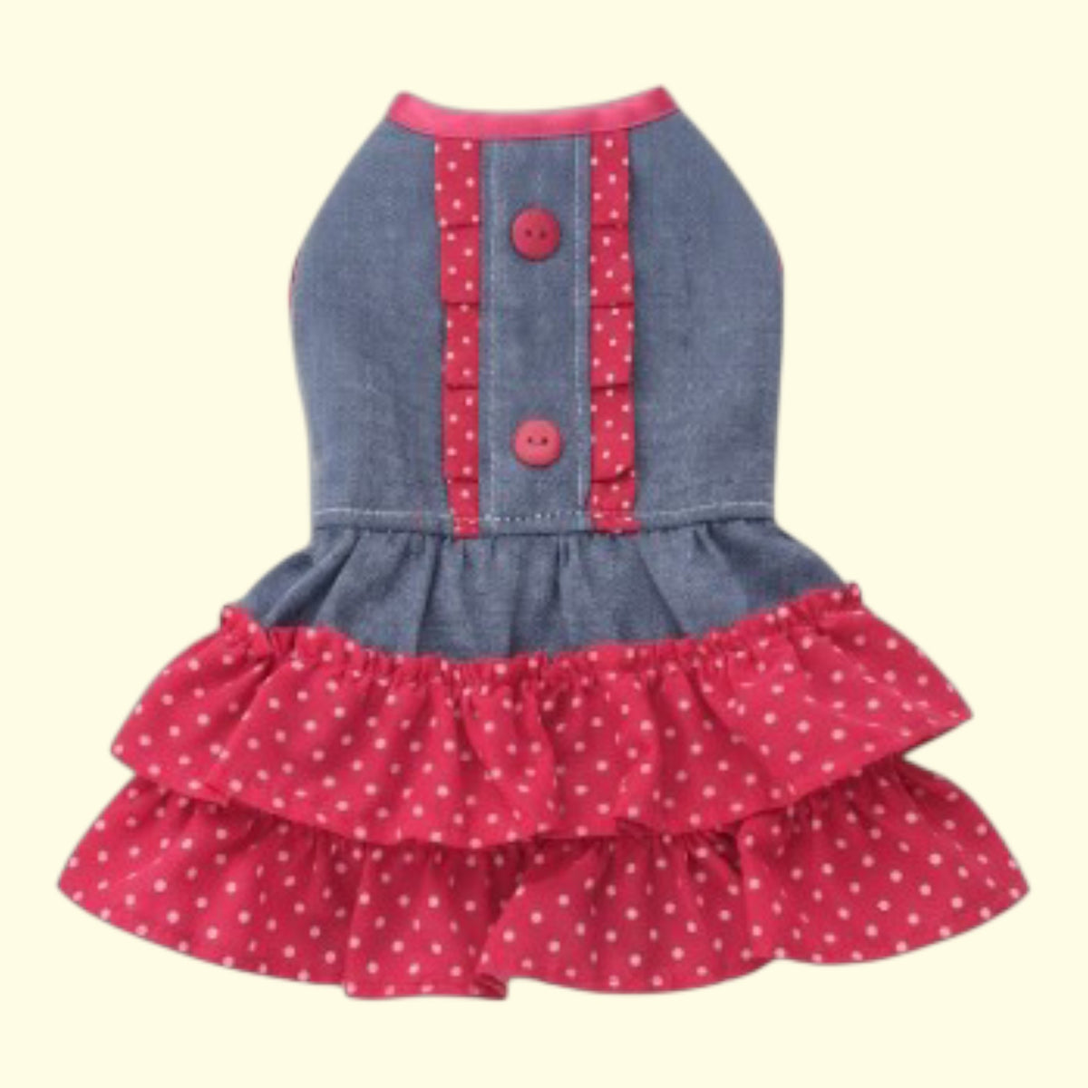 Vestido Jeans Doble Blonda para mascotas