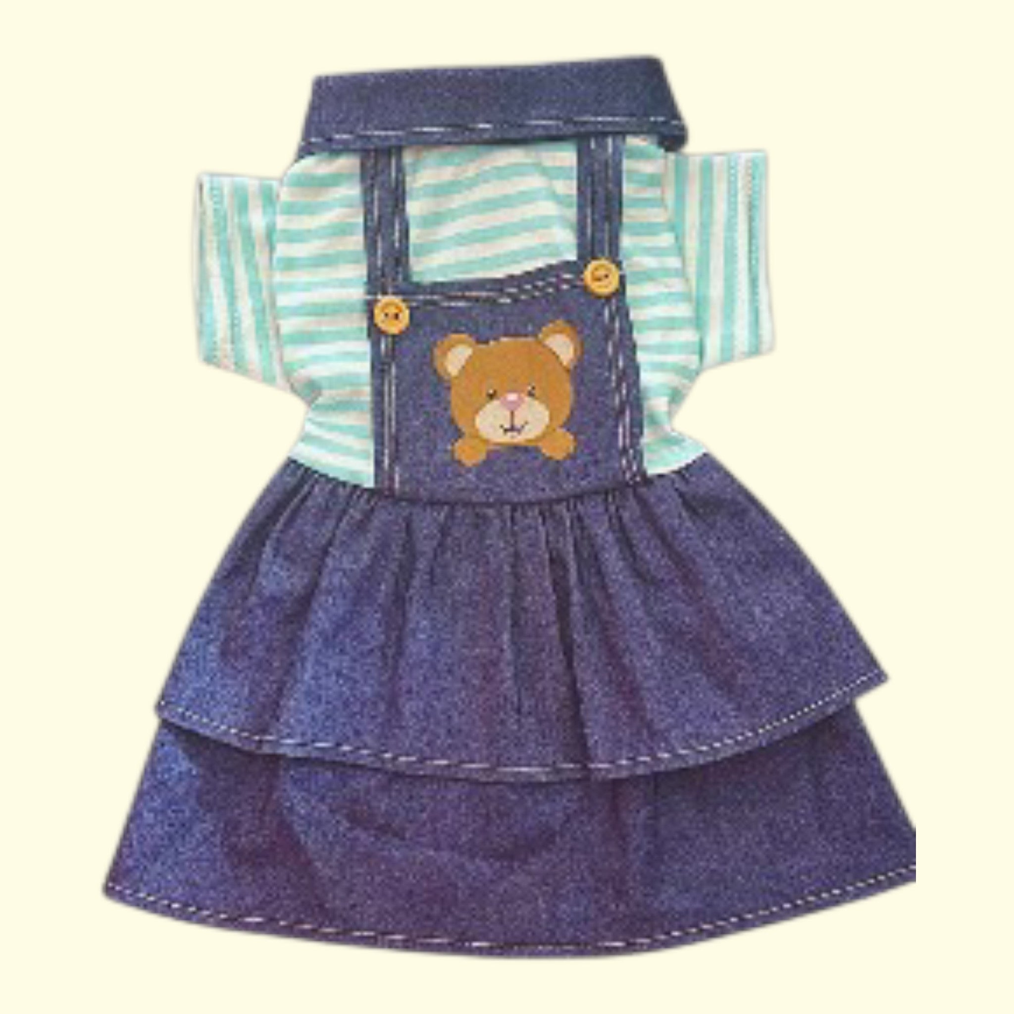 Vestido Osito Listado