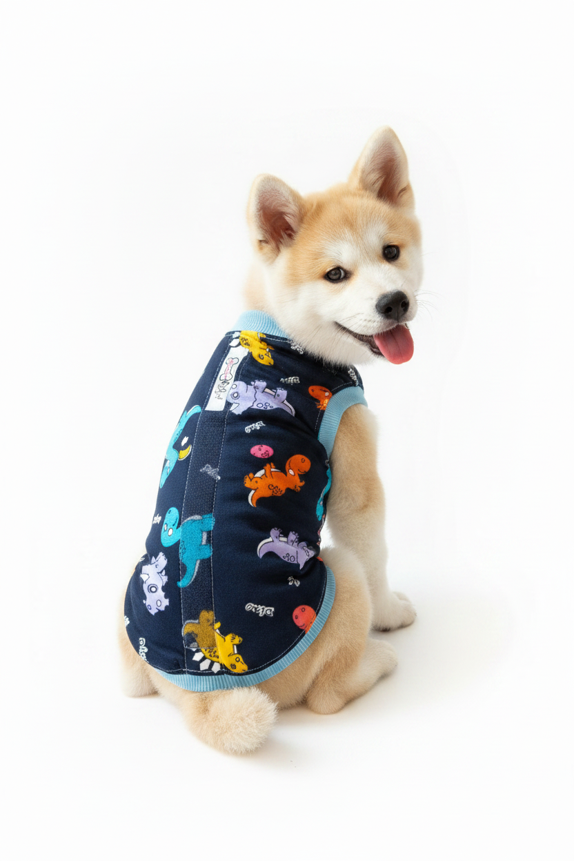 Akita con faja manga cero velcro espalda